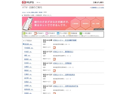 三菱東京UFJ銀行 日野市役所ATM(日本、〒191-0016東京都日野市神明１丁目１３−３)
