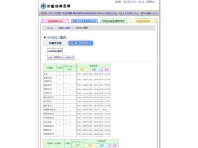 水島信用金庫 水島中央病院ATMのクチコミ・評判とホームページ