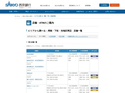 西京銀行ATM マックスバリュ徳山東店(日本、〒745-0801山口県周南市久米３０９５)