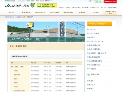 東宇和農協魚成出張所(日本、〒797-1716愛媛県西予市城川町魚成３７０２−１)