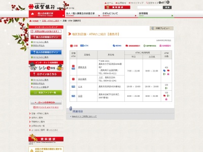 佐賀銀行鹿島支店(佐賀県鹿島市大字高津原4296-7)