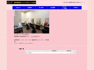 ピュアカット イオン松江店(日本、〒690-0001島根県松江市東朝日町151)