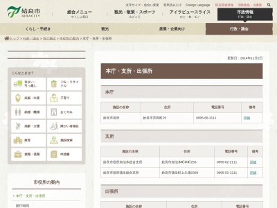 姶良市役所 姶良総合支所水道事業部(日本、〒899-5655鹿児島県姶良市船津138)