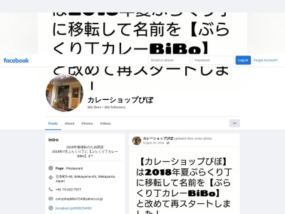 カレーショップびぼ(日本、〒640-8024和歌山県和歌山市元寺町５−４６モリモトビル1-1F2号)