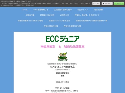 ECCジュニア南銀座教室のクチコミ・評判とホームページ