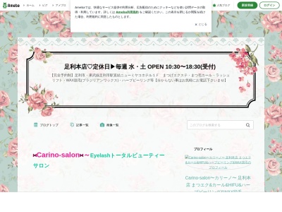Carino-salon カリーノサロン 足利店のクチコミ・評判とホームページ