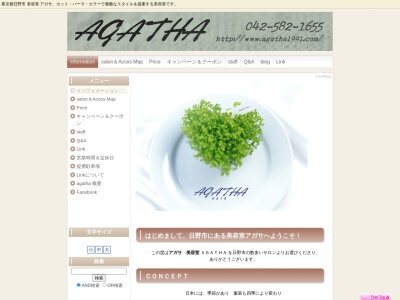 アガサ 美容室(日本、〒191-0011 東京都日野市日野本町3丁目13 日野市 日野本町3-13-1 2F)