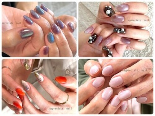 アプリシーエイトネイル(appreciate nail)(北海道札幌市東区北27条東18-※ご予約確定後、詳細住所についてお知らせいたします)