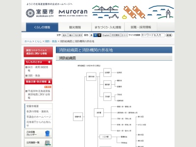 室蘭市消防本部 室蘭市消防署(日本、〒050-0083北海道室蘭市東町2丁目28−7)