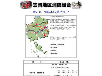 笠岡地区消防組合鴨方消防署(日本、〒719-0252岡山県浅口市鴨方町六条院中2144−1)