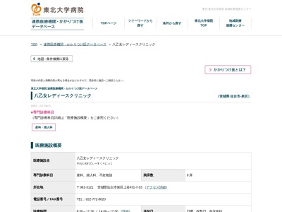 八乙女レディースクリニックのクチコミ・評判とホームページ