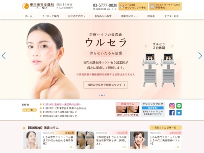 ランキング第1位はクチコミ数「33件」、評価「4.0」で「医療法人社団　宮美会　東京美容皮膚科ＣＬＩＮＩＣ」
