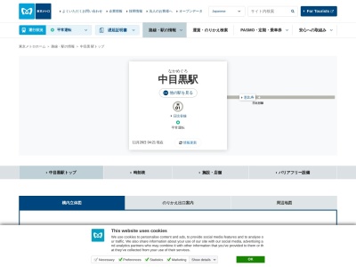 中目黒駅(日本、〒153-0051 東京都目黒区上目黒１丁目３−４−１)