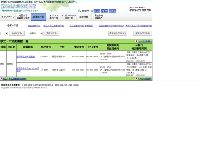 裾野市民文化センター 図書室(日本、〒410-1117 静岡県裾野市石脇 石脇586)
