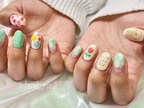ideal nail 【アイディールネイル】(北海道札幌市中央区南3条西3-9-1 岩本ビル5F share nail salon placer内)
