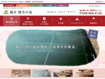 越谷健美の湯(日本、〒343-0806埼玉県越谷市宮本町2丁目172−1)