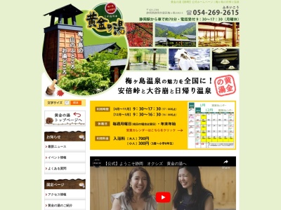 黄金の湯(日本、〒421-2301静岡県静岡市葵区梅ヶ島5342−3)