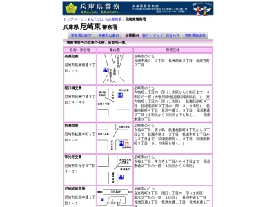 尼崎東警察署上坂部交番のクチコミ・評判とホームページ