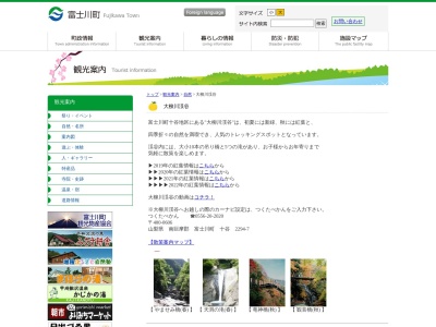 大柳川渓谷のクチコミ・評判とホームページ