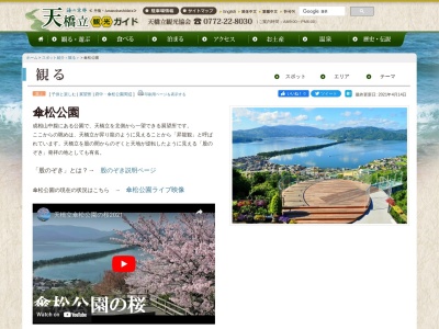 傘松公園(日本、〒629-2242 京都府宮津市大垣７５)