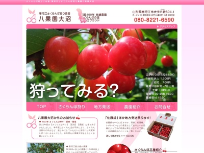 さくらんぼ農園 八果園大沼(日本、〒990-0523山形県寒河江市804-1(直売所は寒河江市大字八鍬1638-1))