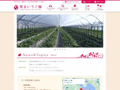 菅谷いちご園のクチコミ・評判とホームページ
