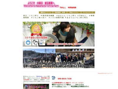 【予約なしOK食べ比べOK】いちご狩り中蒔田 富田農園/食べ放題/尾田蒔・和銅黒谷エリア/高設栽培(日本、〒368-0062埼玉県秩父市蒔田1676番地-1)