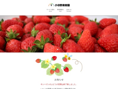 小谷野果樹園のクチコミ・評判とホームページ