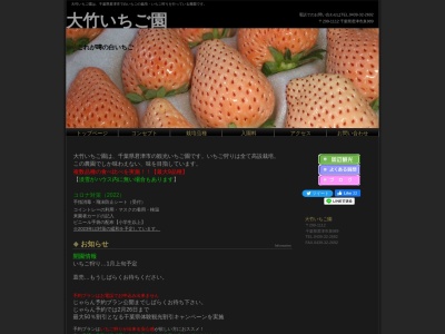 大竹いちご園(日本、〒299-1112 千葉県君津市泉９８９)