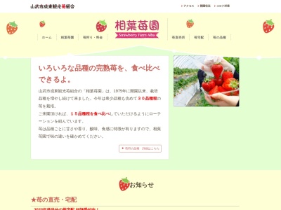 相葉苺園(日本、〒289-1328千葉県山武市湯坂301)