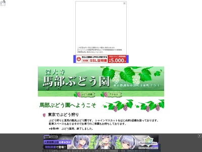 馬部ぶどう園(日本、〒182-0012東京都調布市深大寺東町7-5-1)