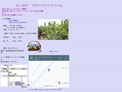 カンガス ブルーベリーファーム(日本、〒959-2708 新潟県胎内市中村浜699)