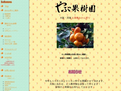やぶ果樹園のクチコミ・評判とホームページ