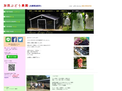 加西ぶどう農園 直売所(日本、〒675-2223 兵庫県加西市三口町３８２)