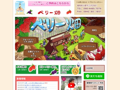 福田ファーム ベリー畑(日本、〒838-0116 福岡県小郡市力武1111−3)