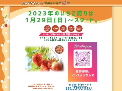 アクトいちごファーム(大分県宇佐市蜷木2215-51)