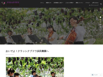 クラシックぶどう浜田農園のクチコミ・評判とホームページ