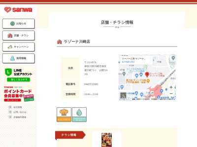 スーパー三和ラゾーナ川崎店(神奈川県川崎市幸区堀川町72-1)