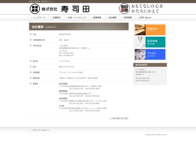 寿司田大阪営業部(大阪府大阪市福島区福島6-4-7)
