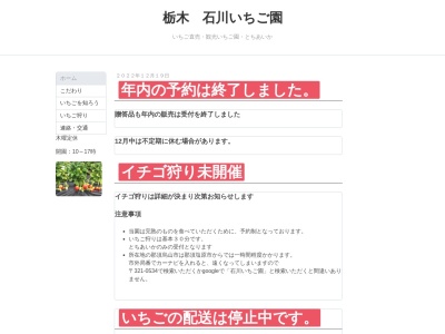 石川いちご園(日本、〒321-0534栃木県那須烏山市鴻野山722−3)