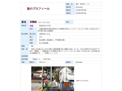 百段階段(日本、〒351-0101埼玉県和光市白子２丁目２６−１９)
