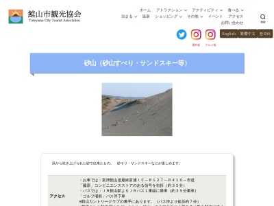 ランキング第1位はクチコミ数「318件」、評価「3.88」で「館山砂丘」