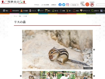 リスの森飛騨山野草自然庭園のクチコミ・評判とホームページ