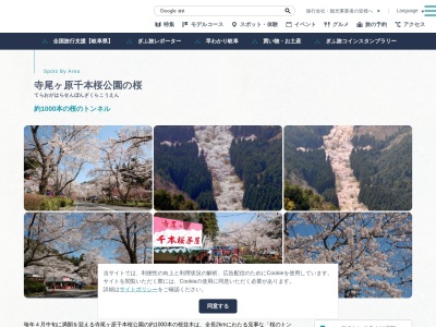 寺尾ヶ原千本桜公園(日本、〒501-2601岐阜県関市武芸川町谷口字寺尾)