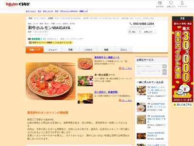 和牛ホルモンWAIGAYA(東京都新宿区新宿3-13-5 B2)